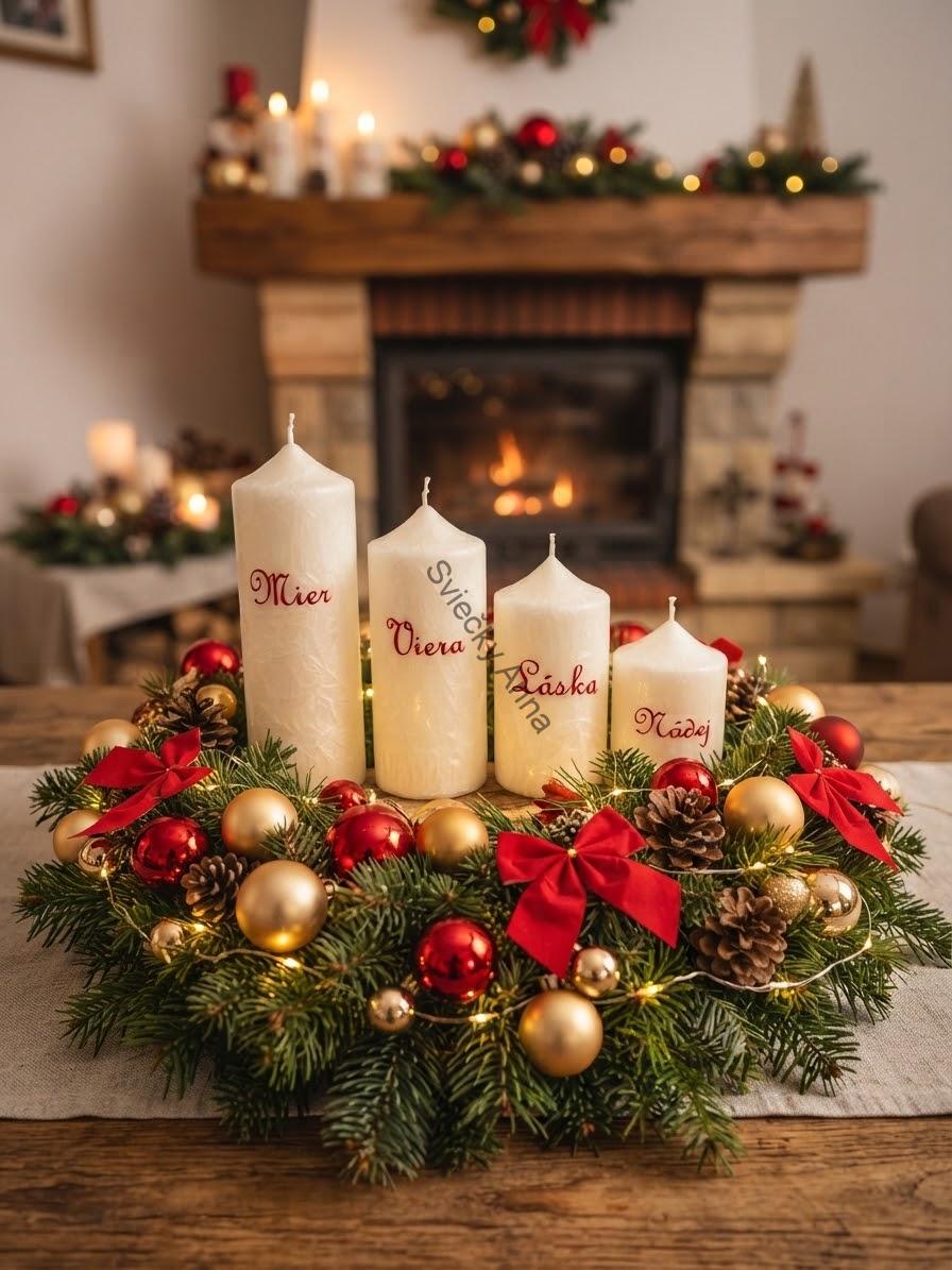 Set adventných sviečok 1