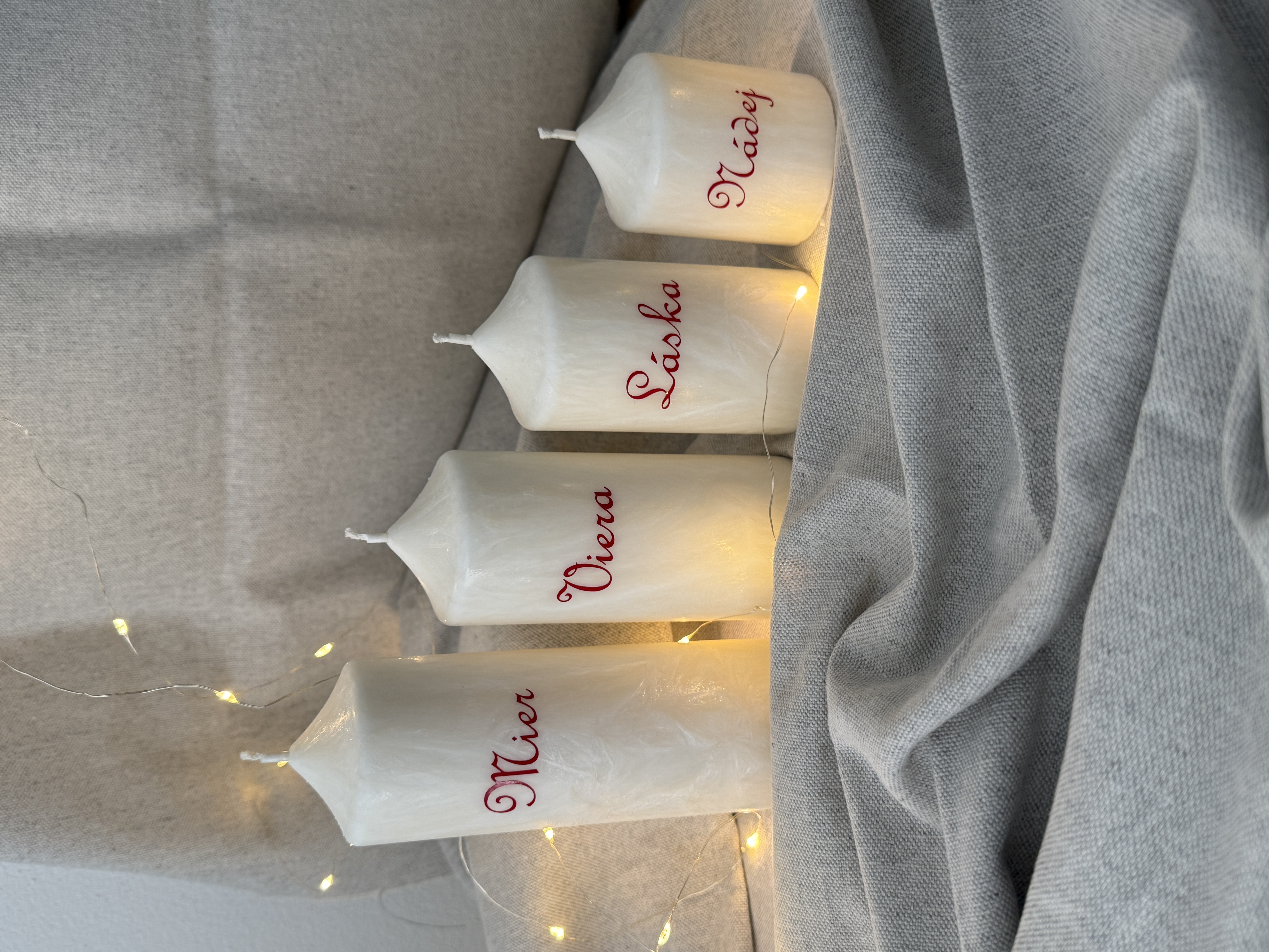 Set adventných sviečok 1