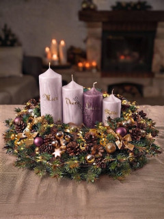 Set adventných sviečok 3